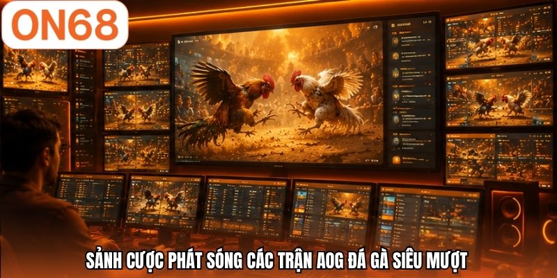 Sảnh cược phát sóng các trận AOG đá gà siêu mượt